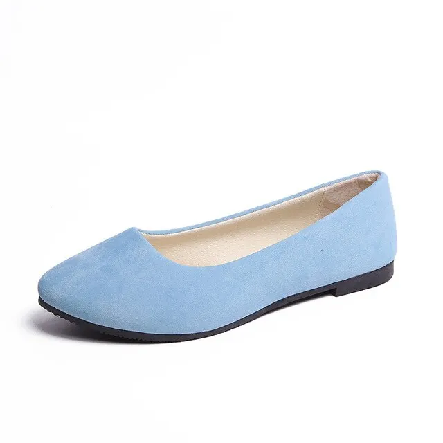 Plus Size Women Flats shoes 2022 Loafers Candy Color Slip on Flat Shoes Ballet Flats Comfortable Ladies shoe zapatos mujer 2022