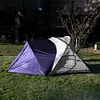 Outdoor Camping Expansion Tent Waterproof Double Person Tent for Hiking (Purple)