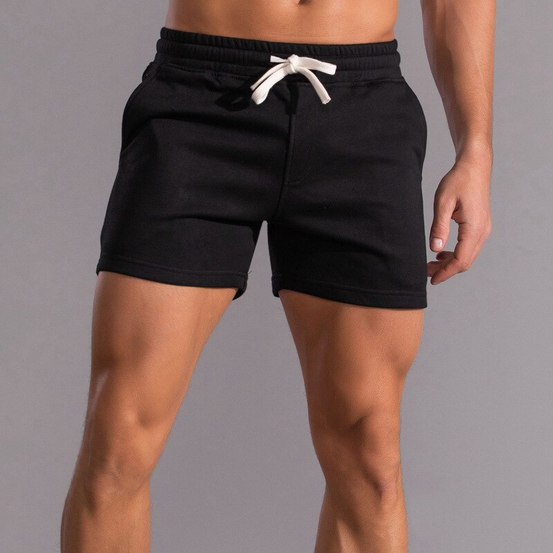 2025 Summer Male Shorts Cotton Casual Running Shorts Men Joggers Fitness Workout Shorts Black Quick Dry Gym Sports Short Pants