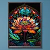 Lotus-Paint by Numbers Acrylic Painting 40*55CM
