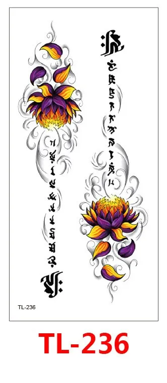 Waterproof Temporary Tattoo Sticker Mermaids Animals Flowers Designs Tattoos Body Art Arm Fake Tatoo Women Men