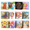 12pcs DIY Diamond Painting Greeting Cards Mosaic Birthday Postcard (HKDZ07)