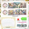 6pcs DIY Butterfly Diamond Art Greeting Cards 5D Rhinestone Arts Birthday Card