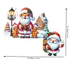 (US Local)DIY Xmas Diamond Painting Wooden Door Decoration for Feiend Gifts (Santa Claus)