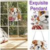 Diamond Painting Acrylic Double-side Pug Pendant Hanging Gem