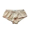 Men's Cotton Woven Boxers Button Fly Boxer Shorts Low Rise Lounge Boxer Trunks
