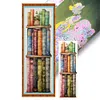 (Big Size) Stack Of Books With Flowers - 11CT Stamped Cross Stitch 30*80cm/11.81*31.5in