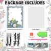 Floral Special Shape Diamond Painting Photo Frame Home Decor (Christmas Blue)
