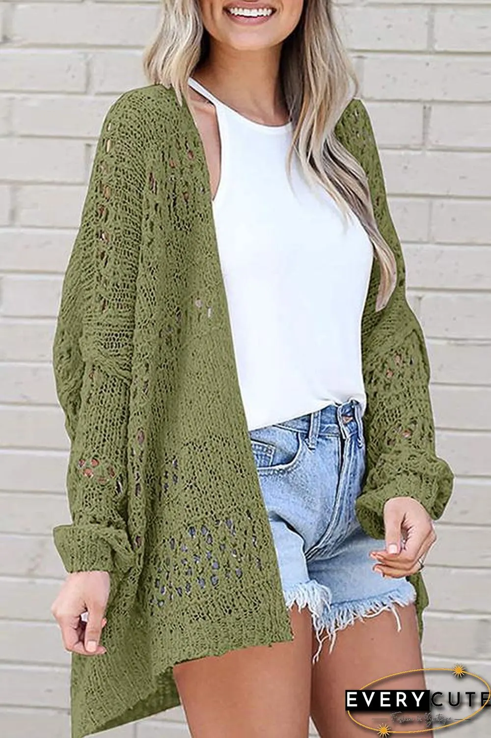 Crochet Knit Loose Cardigan