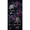 （Big Size）Dark Skull-Full Round Diamond Painting 40*80CM