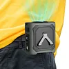 Portable Waist Fan Rechargeable Hands-Free Hanging Neck Fan 100 Speeds 13000RPM with Light for Travel Camping Outdoor Jobsite Sports Golf