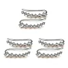 Clous d'oreilles diamant sept &eacute;toiles