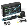 Cordless Soldering Iron Kit, Cordless Portable Soldering Iron Pen, Up to 842℉ Fast Heating, 2000mAh USB Rechargeable Soldering Iron Tool with LED for Electronic Repair, DIY