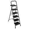 [US Local Warehouse] 5 Step Ladder w/ Wide Anti-Slip Pedal Support 330lbs Folding Step Stool for Home