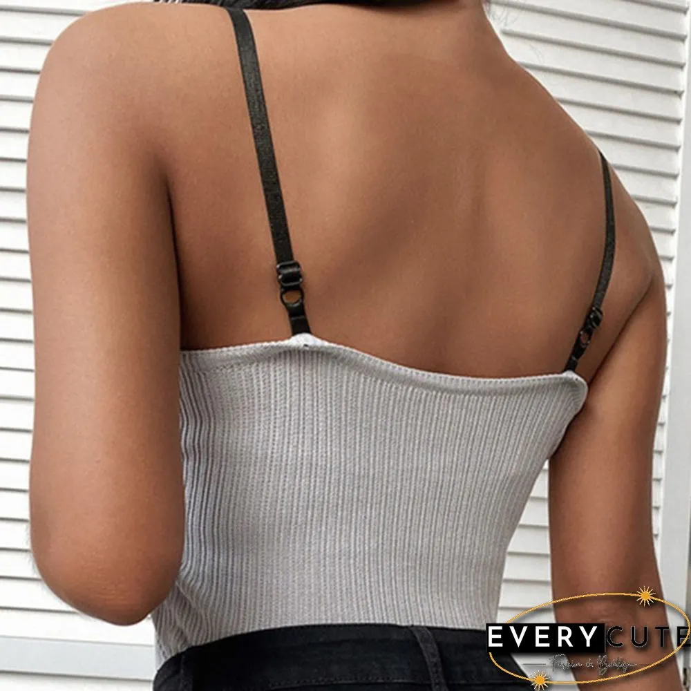 6 Colors New Fashion Women Sleeveless Vest Tops Summer V-Neck Slim Fit Shirts Crop Tops Solid Color Top Plus Size Tank Top