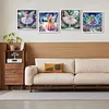 (US Local)4Pack Girl-Special Shaped Diamond Painting Kit(30x30cm)