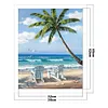 Beach - 11CT Stamped Cross Stitch - 36*46cm - Natural