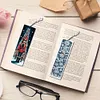 (US Local)8Pcs Christmas Themed DIY Diamond Painting Bookmark for Reading Enthusiasts