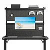 [US Local Warehouse] Desktop Shelving System with Monitor Stands Computer Accessories Clamp On Desk Organizer Shelf 51 X 34 Inch for Office Supplies Dorm Home Decor