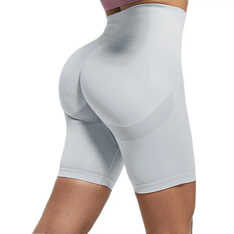 SVOKOR Yoga Shorts Women Sports Seamless Push Up Sportswear Fitness Joggings Workout Tight Bodybuilding High Waist Gym Short