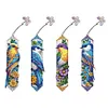 (US Local)4Pcs Bluebird Special Shape Diamond Painting Bookmark for Reading Day Gift