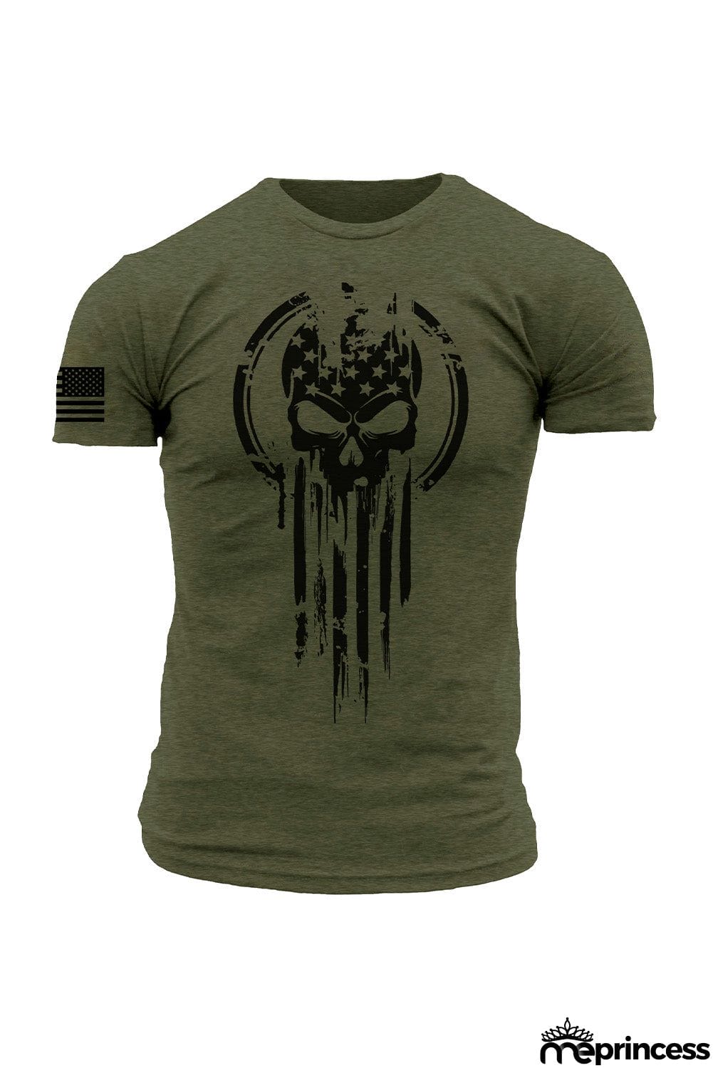 USA Flag Print Men's Tee
