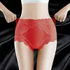Sexy silk lace high-waisted panties