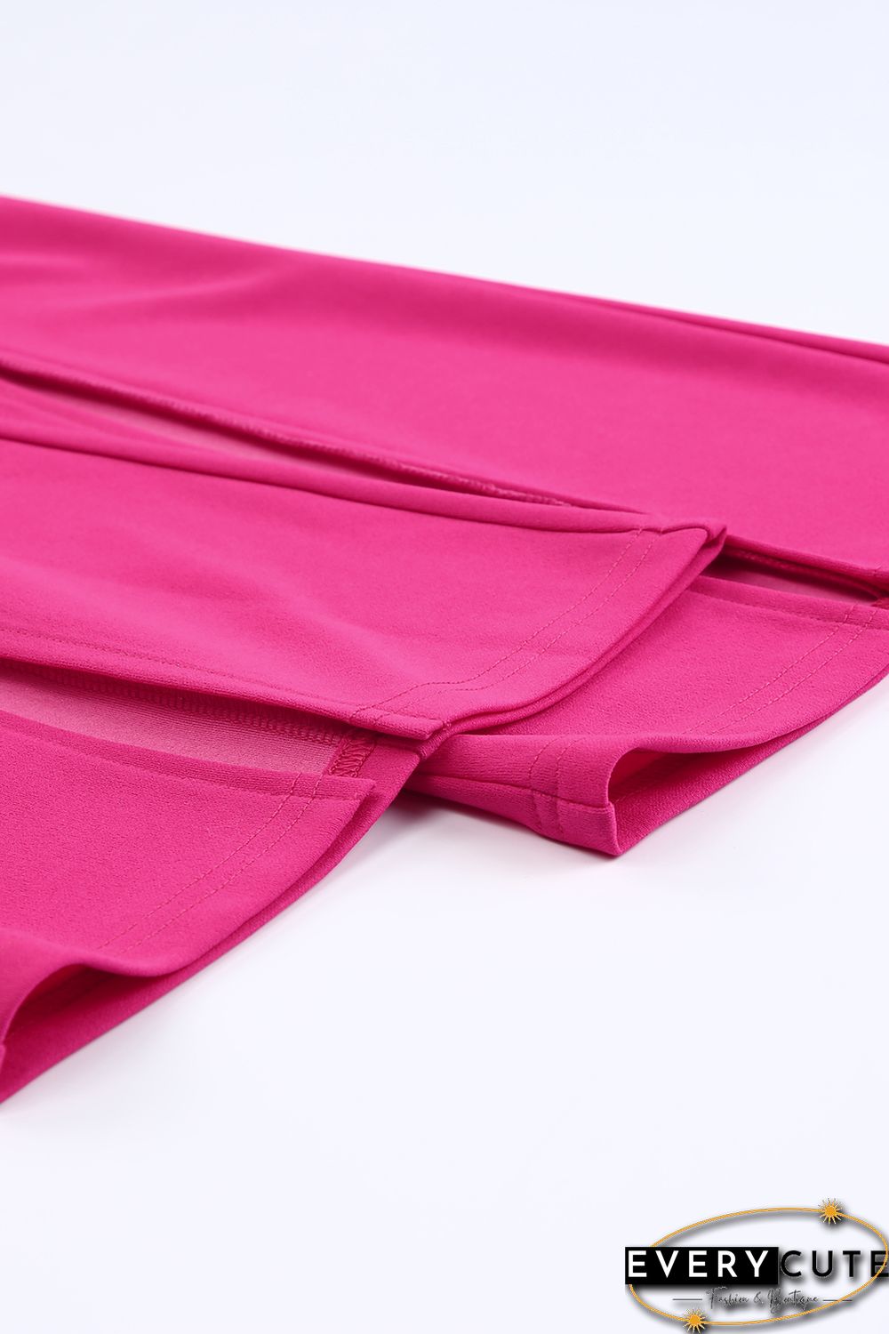 Rose Split Hem High Waist Pants