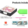 Leather Butterfly Diamond Painting Notecard Box Rhinestones Post It Dispenser