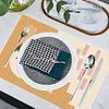 2Pcs Artistic Pattern Diamond Painting Placemat DIY Art Placemat for Table Decor
