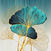 (Multi-Style)Ginkgo biloba- 3 strands 11CT Stamped Cross Stitch