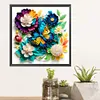 Paper Flower Butterfly-Paint By Numbers Acrylic Painting 40*40CM
