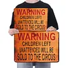 Warning Children - Vintage Metal Signs - 20*30cm/30*40cm - Warning