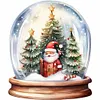 5D DIY Full Round Drill Diamond Painting Santa Claus Crystal Ball Home Decor