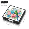 Bird Leather Diamond Art Note Box with 160 Sheets of Paper for Beginners