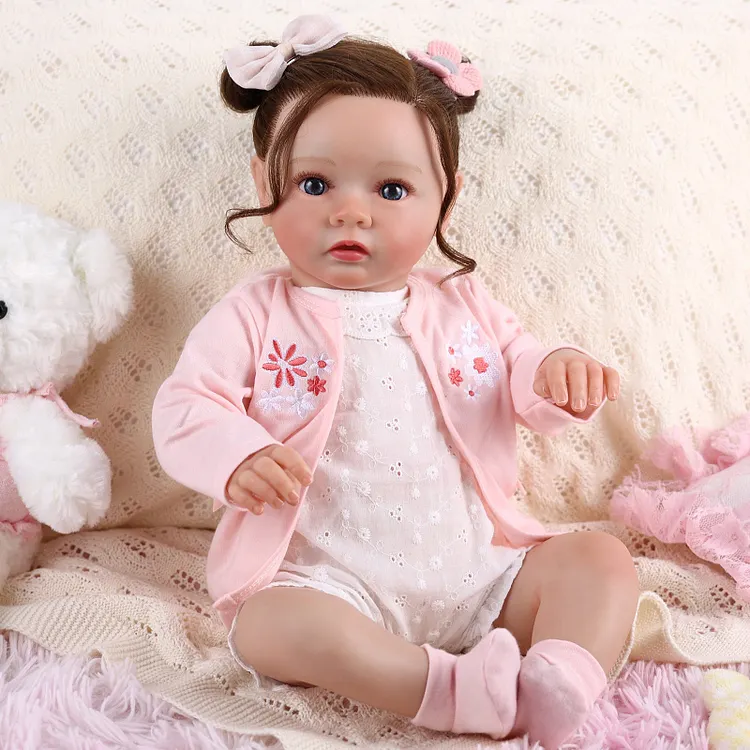 Babeside Quiet Reborn Baby Daisy 20'' Toddler Girl Emotional Comfort Companion