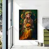 Flower Girl-Paint by Numbers Acrylic Painting 40*60cm