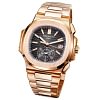 41mm Chronograph 18k Rose Gold Black Dial