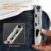 EDC Pry Bar Multitool with Bi-Directional Ratchet Screwdriver & Everlasting Pen, Wrenches, Crowbar and Box Openers Camping Accessories A Versatile Companion