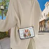 (US Local)Special Shape Flower Puppy 5D DIY Diamond Painting Clutch Bag for Women Girls
