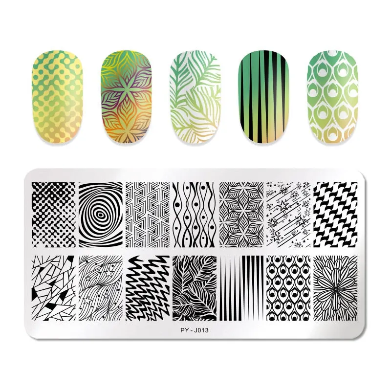 PICT YOU Nail Stamping Plates Snow Winter Nail Art Stamp Template idea nail Image Plate Stainless Steel Stencil Tools-Nail Inspo