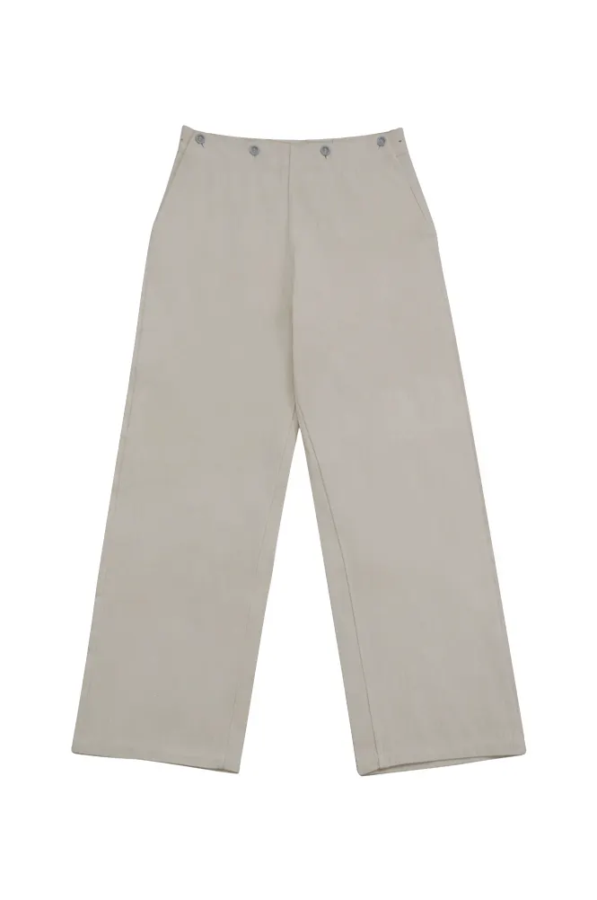   Kriegsmarine German Off-White HBT EM Work Trousers Klapphose German-Uniform