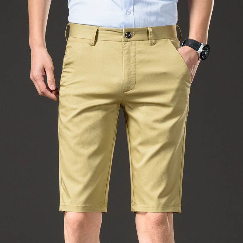 Men's Thin Straight-leg Cotton Pants Ice Silk Five-point Pants Shorts