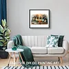 (US Local)Paint By Numbers Kit On Canvas DIY Oil Art Flower Picture Home Wall Decor50x40cm