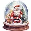 5D DIY Full Round Drill Diamond Painting Santa Claus Crystal Ball Home Decor