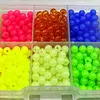1000pcs/box Luminous Fishing Beads Hard Plastic Round Glow Beads Fishing Stopper