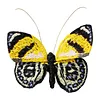 DIY Embroidered Butterfly Brooch Embroidery Butterfly Lapel Pin Clothes Decoration for Backpack Pants T-Shirt Jacket Bags Dress Jeans