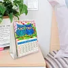 Paper Special Shaped Rainbow Owls 5D DIY Manual Monthly Calendar for Bedroom