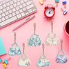 6PCS Diamond Painting Keychains Special Shape Double Sided Diamond Art Ornaments Kit