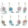 8pcs/set DIY Diamond Painting Special Shape Double Sided Diamond Art Ornaments Keychain Kit